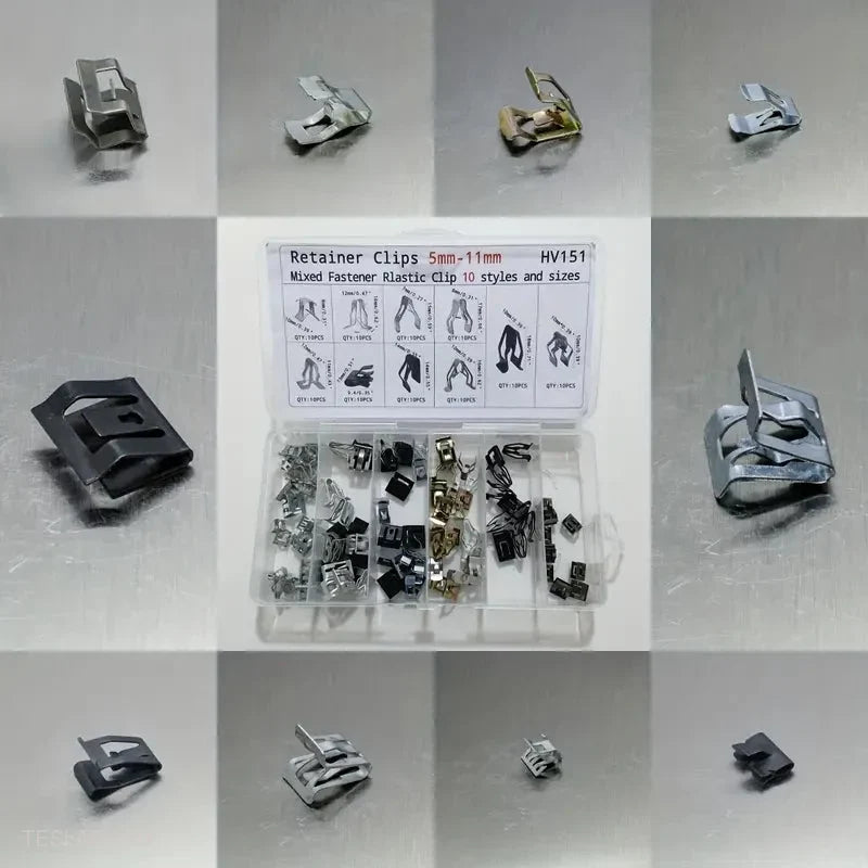 Tesla Model 3 / Y Centre Console & Dash Metal Trim Clips (100 Pieces ) -TESLARY.IE Tesla Shop Europe