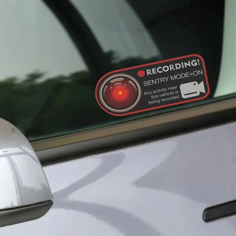 Sentry Mode Protection and Warning Stickers -TESLARY.IE Tesla Shop Europe