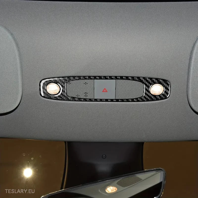 Dome / Map Light Cover for Tesla 3/Y Carbon Fiber -TESLARY.IE Tesla Shop Europe