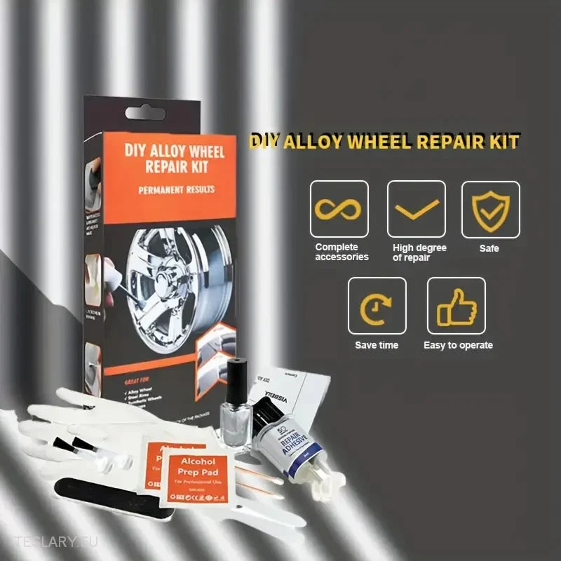 Alloy Wheel Repair Kit Silver - Universal -TESLARY.IE Tesla Shop Europe