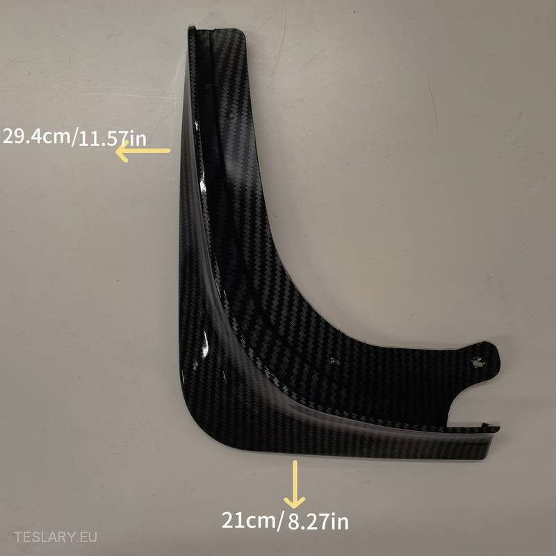 Tesla Model 3 & Highland Carbon Fiber Style Mud Flaps ( 4 Pieces ) -TESLARY.IE Tesla Shop Europe