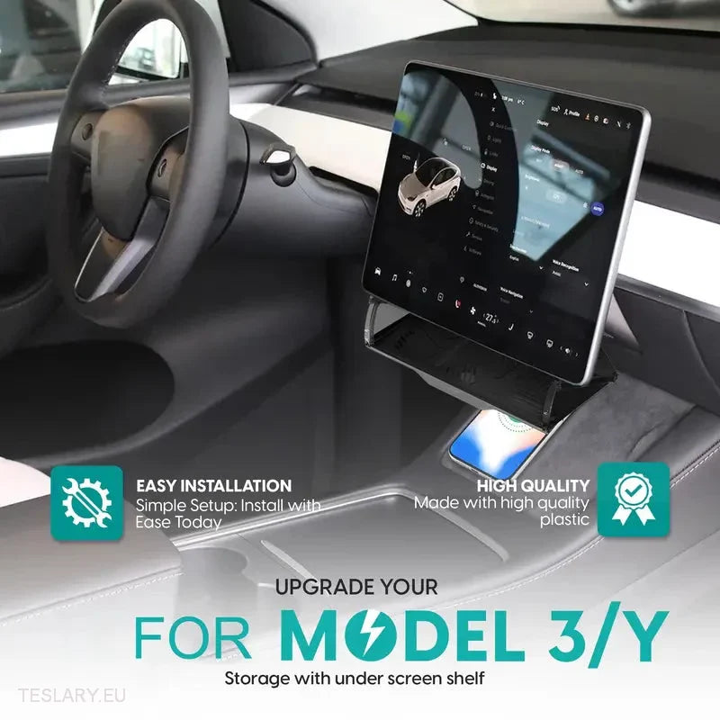 Tesla 3/Y Under Screen Storage Organiser -TESLARY.IE Tesla Shop Europe