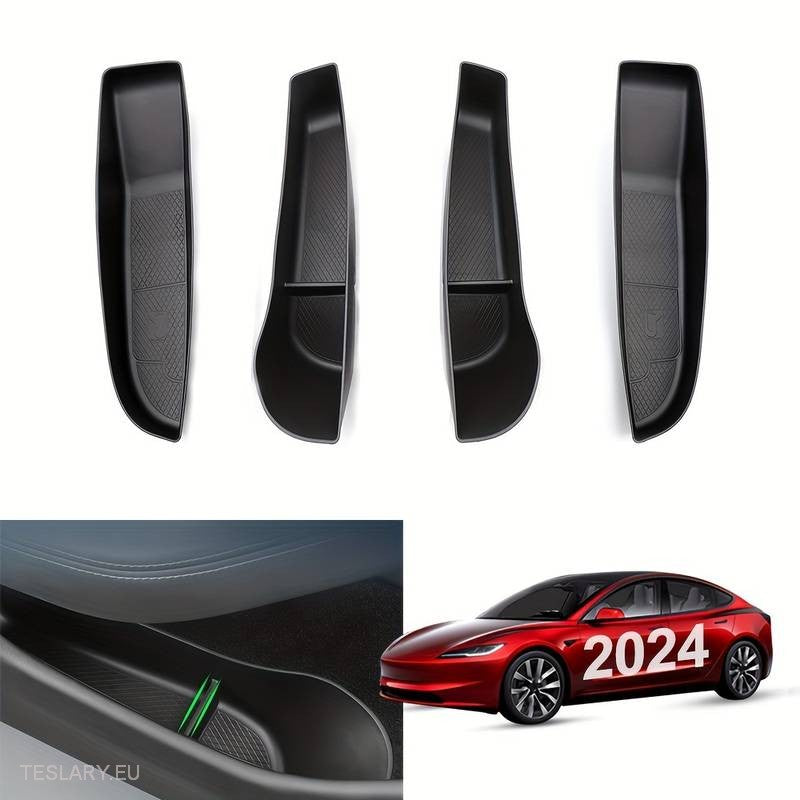 Tesla 3/Y Door Organiser Pockets ( 4 Pieces ) -TESLARY.IE Tesla Shop Europe