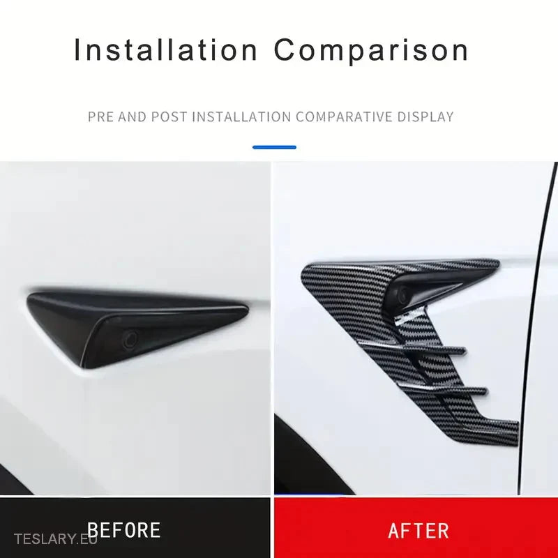 Tesla 3/Y Side Camera Thunder Wing Blade Design -TESLARY.IE Tesla Shop Europe