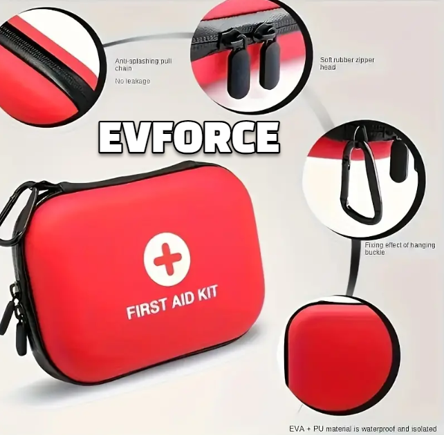 Compact Emergency First Aid Kit ( 91 PIeces ) for your Tesla , BYD , MG or Other EV