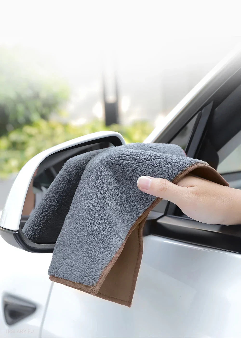 MicroFiber Cloth Towel for Tesla with S 3 X Y Logo -TESLARY.IE Tesla Shop Europe