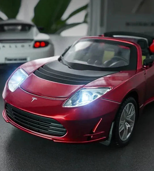 Original Tesla Roadster Model Car 2012  1:24 Unofficial Version -TESLARY.IE Tesla Shop Europe