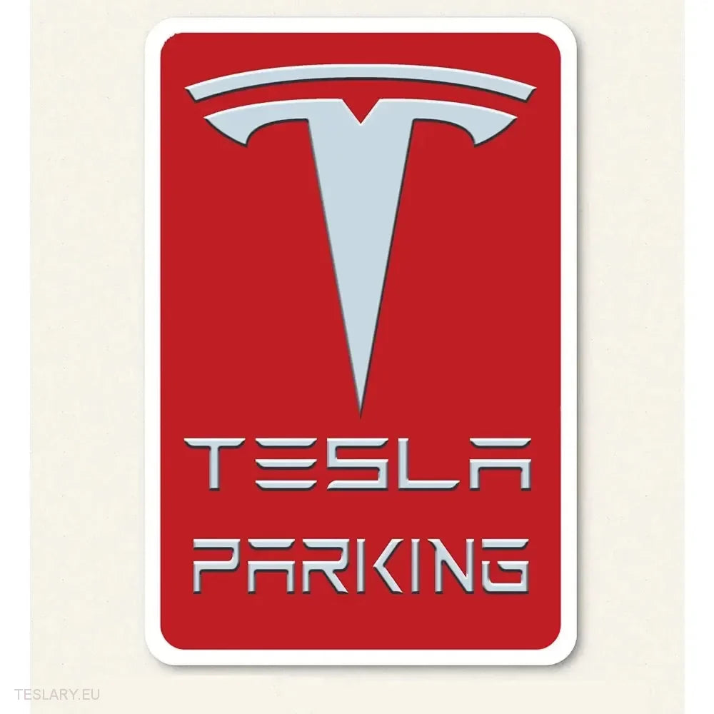 Tesla Parking -  Metal Sign