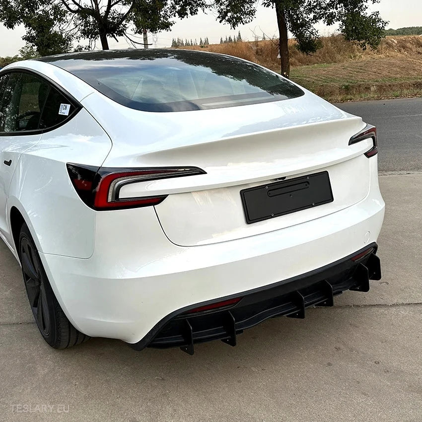 Tesla 3 Highland Rear Bumper Diffuser Body Kit -TESLARY.IE Tesla Shop Europe