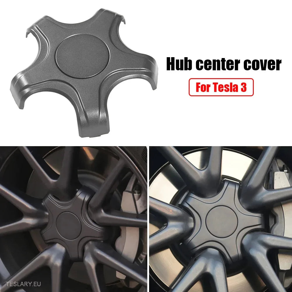 Tesla 3 - Five Claw Centre Caps for Original Alloy Wheels -TESLARY.IE Tesla Shop Europe