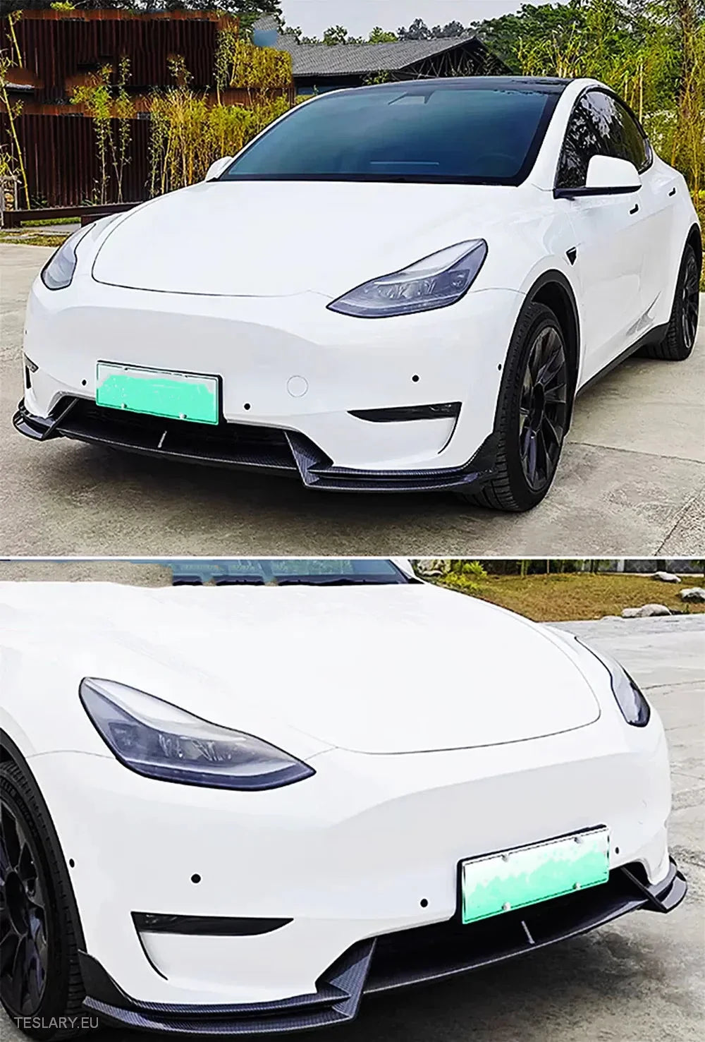 Tesla 3/Y Bodykit Front Diffuser Spoiler Black or Carbon - Tesla Shop Europe - TESLARY.IE Ireland - France boutique- Deutschland Geschäft- España comercio - Nederland winkel- TESLARY.IE