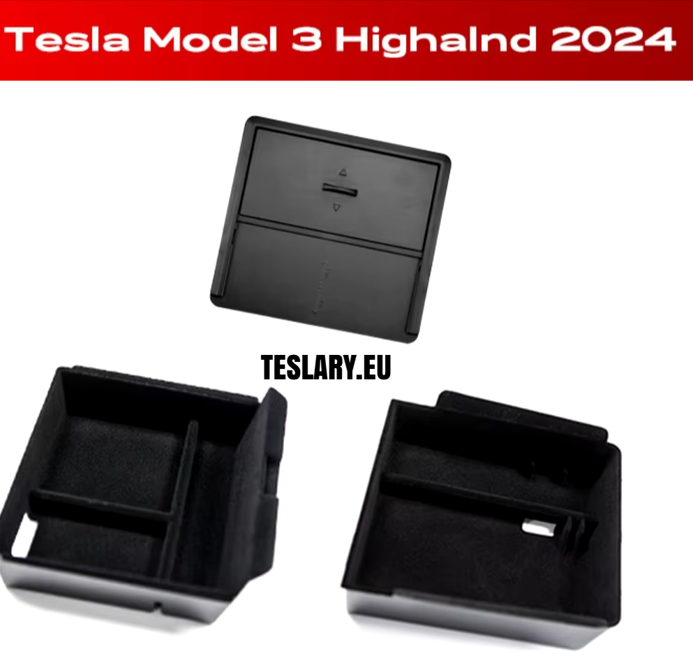 Tesla Model 3+ Highland Accessories 3 Pack Front & Rear Trays & Hidden Storage