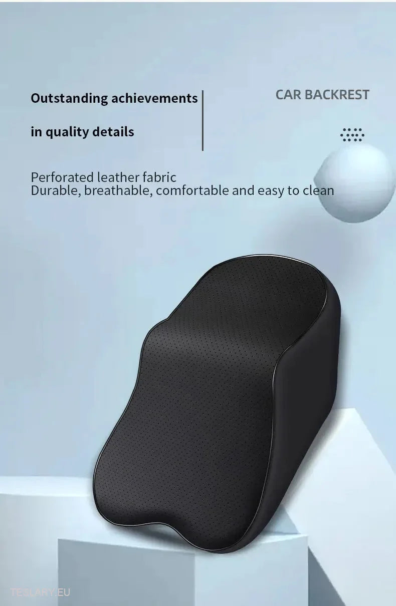 Extra Large PU Leather Headrest Pillow Suitable for Tesla Model 3 / Y -TESLARY.IE Tesla Shop Europe