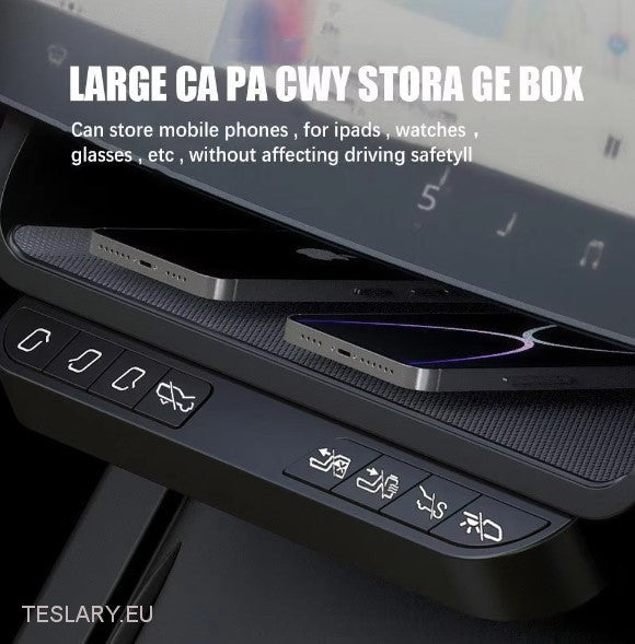 Multi Function Physical Buttons & Storage for Tesla Model 3 / Y -TESLARY.IE Tesla Shop Europe