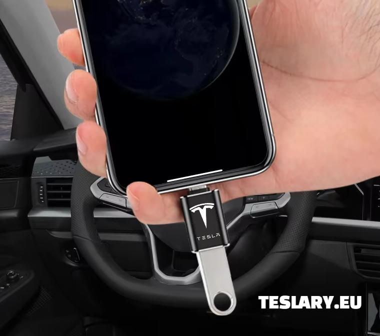 Tesla USB TYPE C to USB Adapter for Model 3 Y S X LOGO