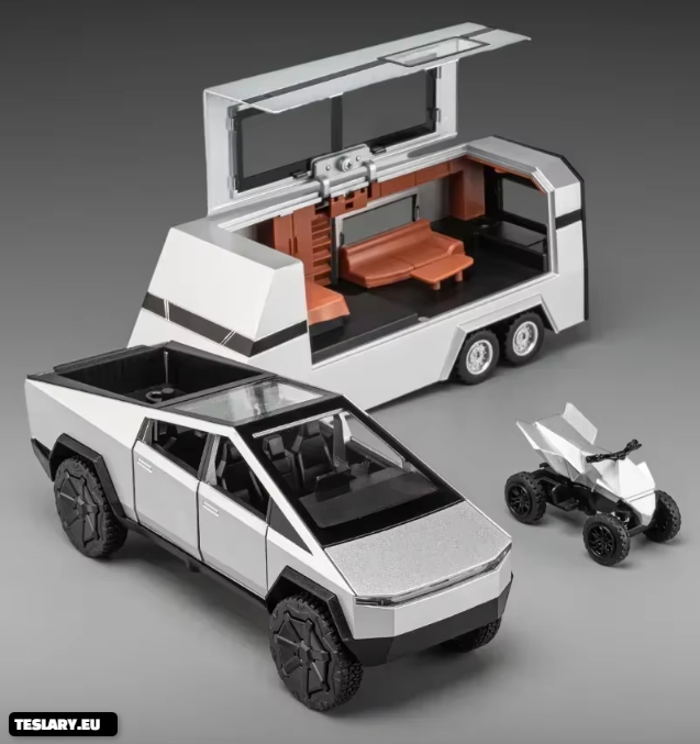 TESLA Cybertruck, Camping RVs,and Off-Road Vehicle 1:32 Scale Model