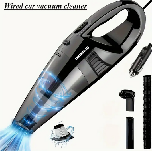 VACUUM 12V WIRED POWERFUL Handheld Car Vacuum Cleaner Black