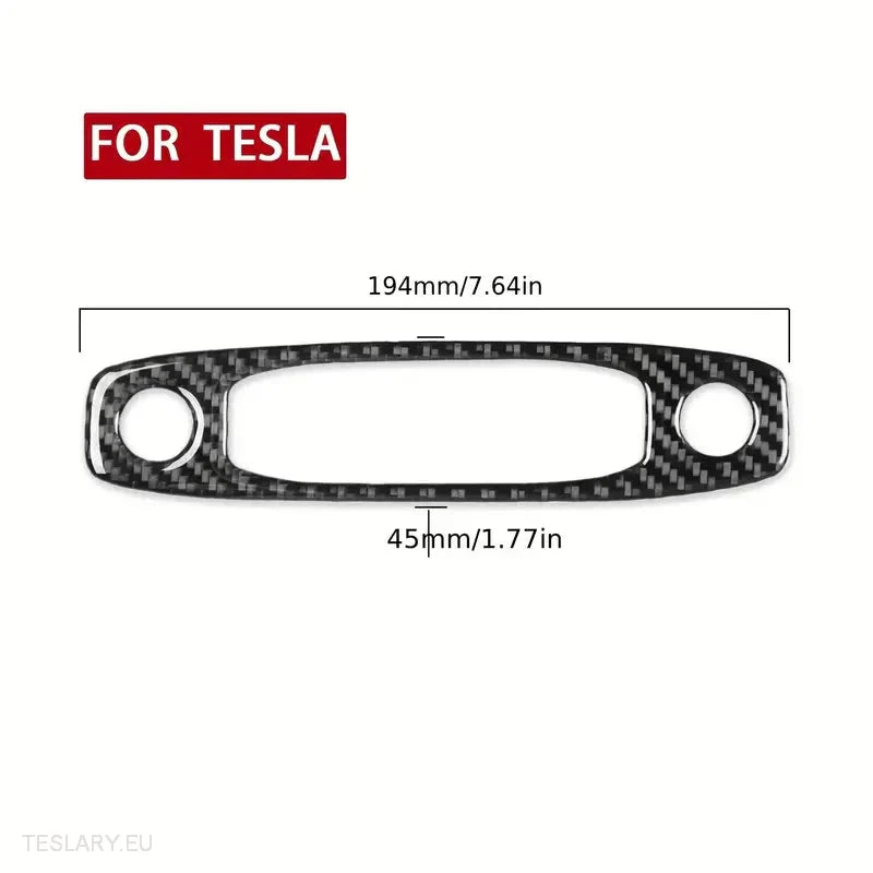 Dome / Map Light Cover for Tesla 3/Y Carbon Fiber -TESLARY.IE Tesla Shop Europe