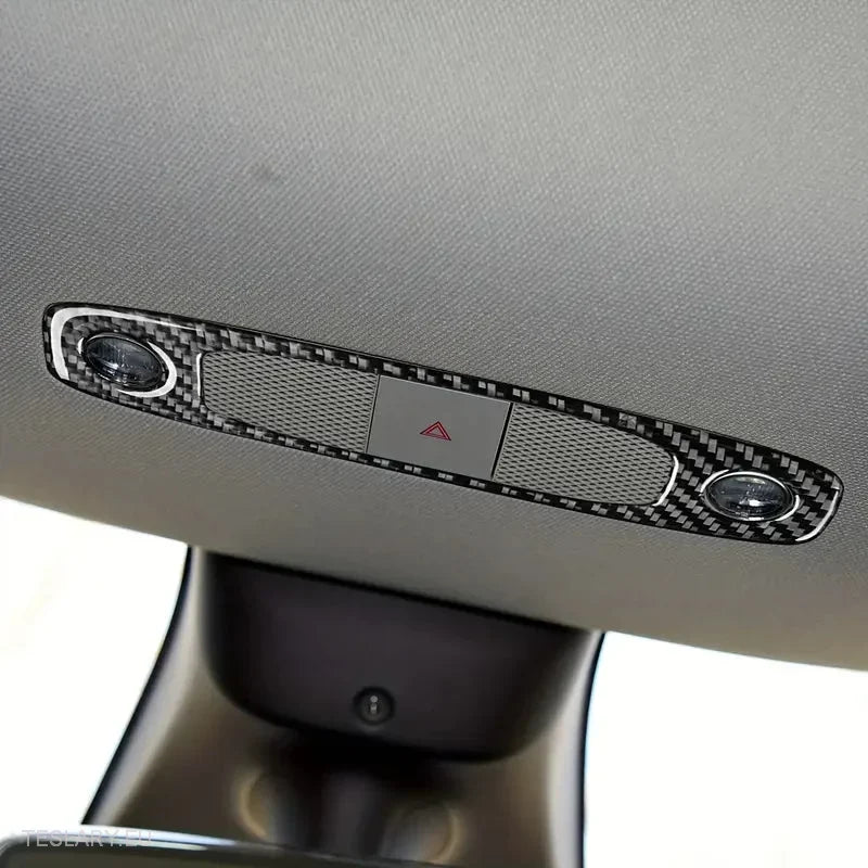 Dome / Map Light Cover for Tesla 3/Y Carbon Fiber -TESLARY.IE Tesla Shop Europe