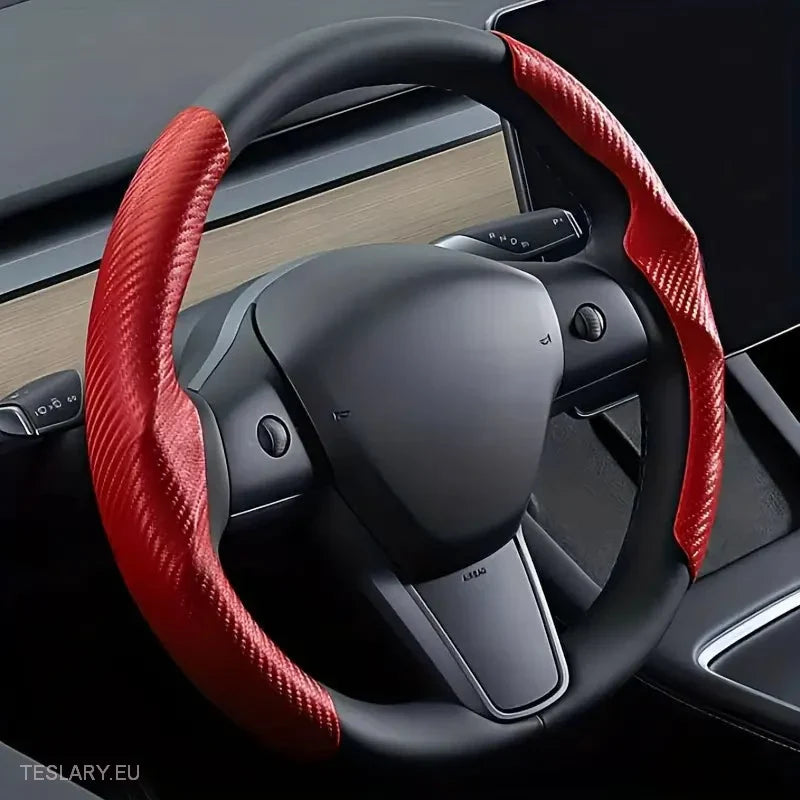 Tesla 3/Y Modified Carbon Fibre Non Slip Sports Steering Wheel - Tesla Shop Europe - TESLARY.IE Ireland - France boutique- Deutschland Geschäft- España comercio - Nederland winkel- TESLARY.IE