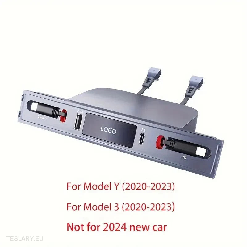 Tesla 3/Y USB Centre Console Expansion Dock -TESLARY.IE Tesla Shop Europe