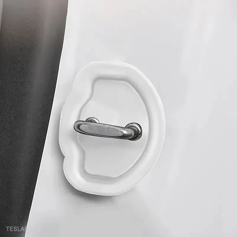 Tesla 3/Y Silicon Door Protectors ( White ) -TESLARY.IE Tesla Shop Europe