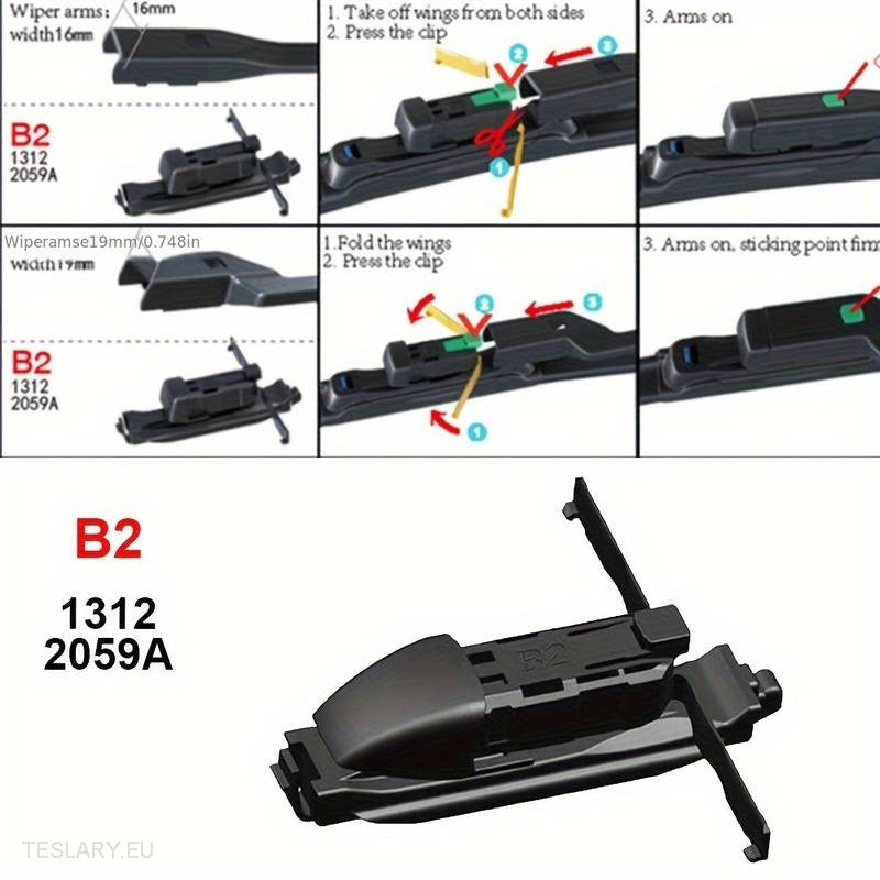 All Weather Windscreen Wiper Blades  for Tesla Models 3 & Y -TESLARY.IE Tesla Shop Europe