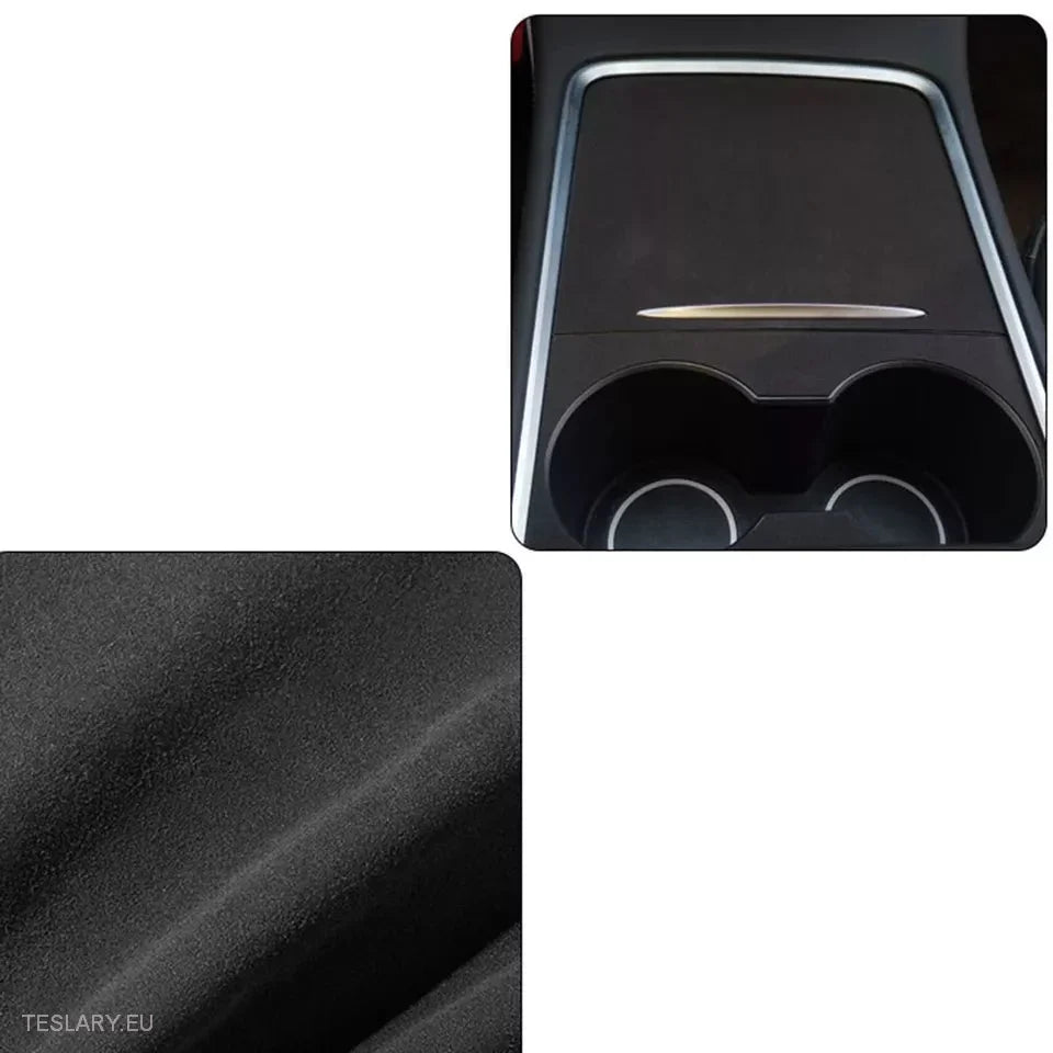 Premium Suede Centre Console Cover for Tesla 3/Y -TESLARY.IE Tesla Shop Europe