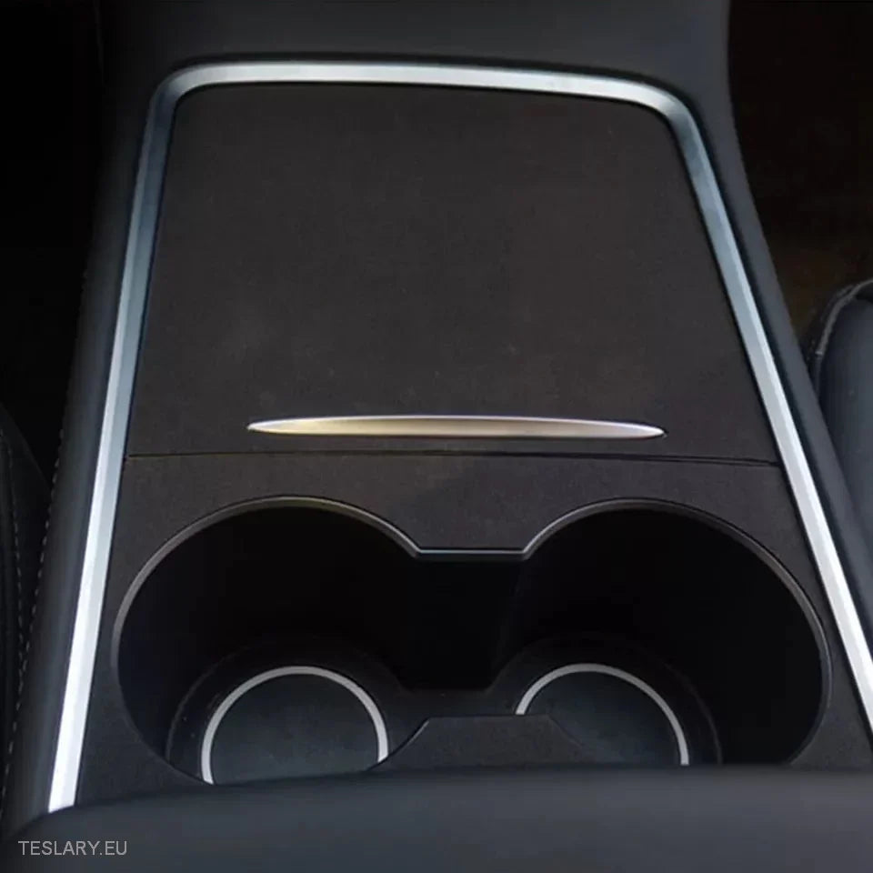 Premium Suede Centre Console Cover for Tesla 3/Y -TESLARY.IE Tesla Shop Europe