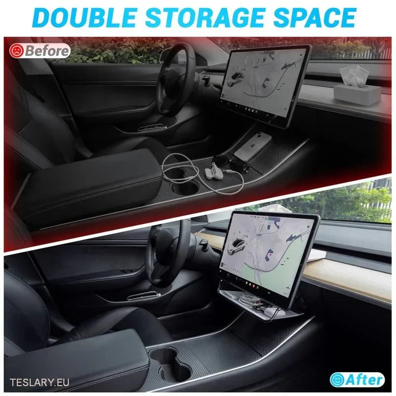 Tesla Model 3/Y Under Screen Storage Organiser - Tesla Shop Europe - TESLARY.IE Ireland - France boutique- Deutschland Geschäft- España comercio - Nederland winkel- TESLARY.IE