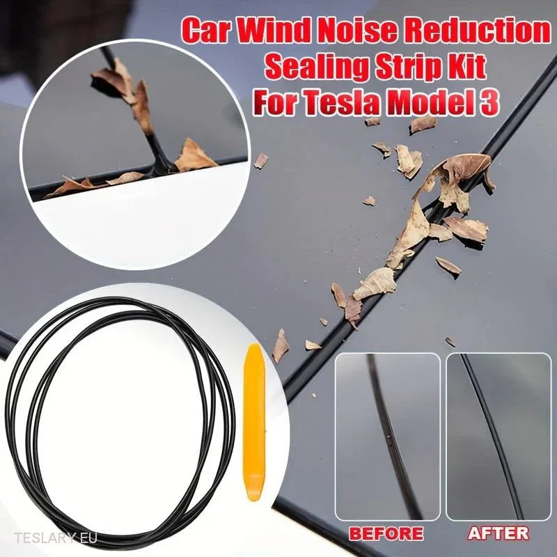 Tesla Model 3 Roof Sealing Strip for Noise Reducation - Tesla Shop Europe - TESLARY.IE Ireland - France boutique- Deutschland Geschäft- España comercio - Nederland winkel- TESLARY.IE