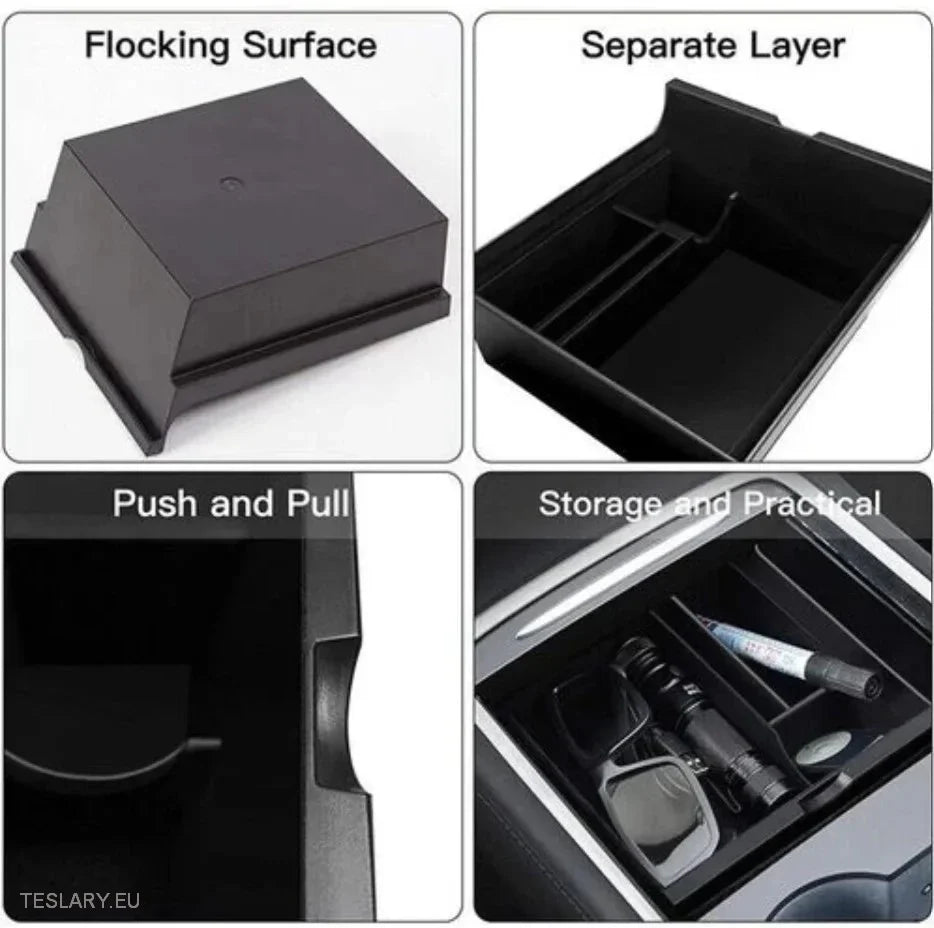 Tesla Model 3 / Y Centre Console Front Organiser Tray -TESLARY.IE Tesla Shop Europe