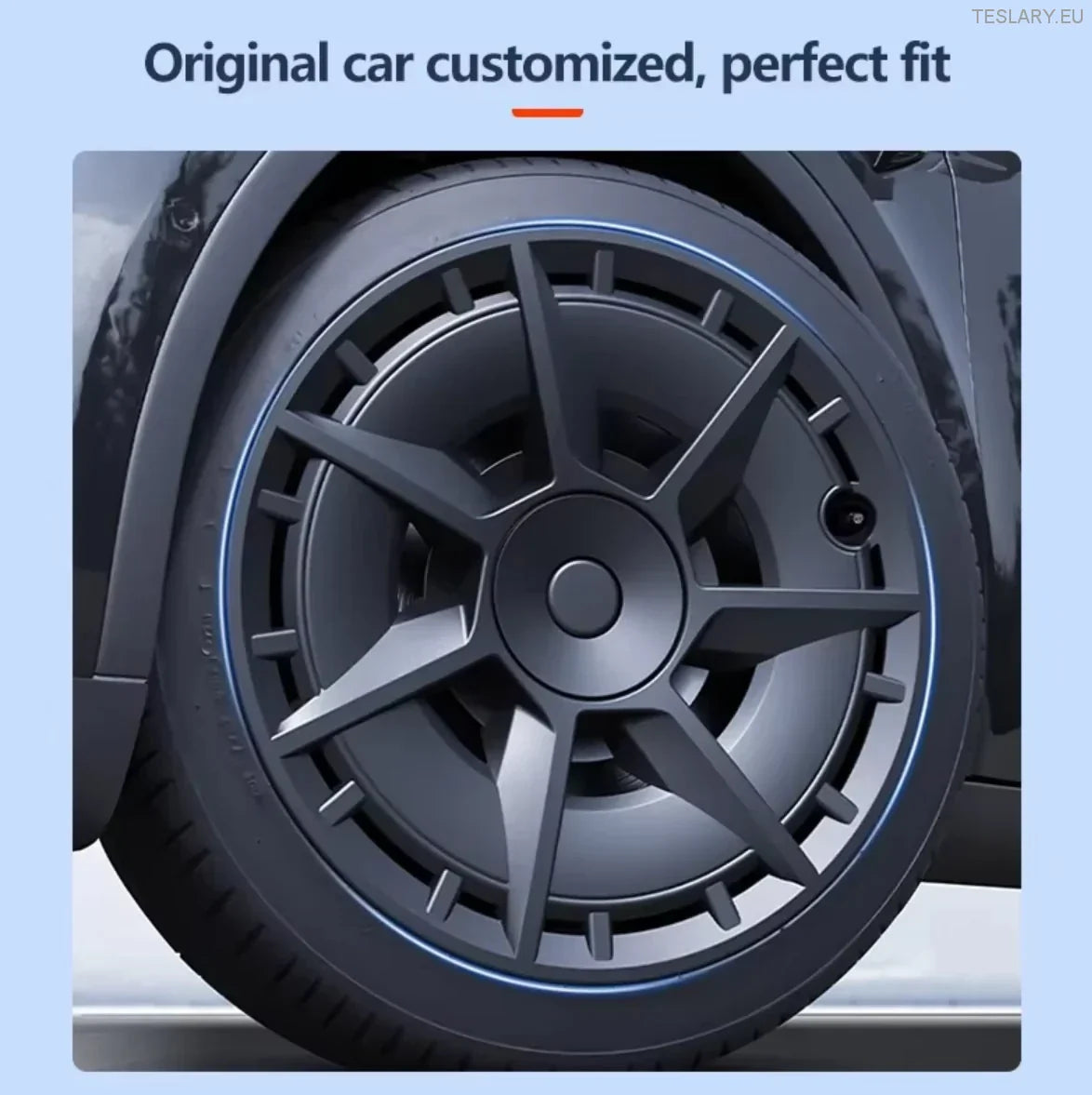 TESLA  MODEL Y 19" UNIQUE S7 FULL COVER WHEEL HUBS