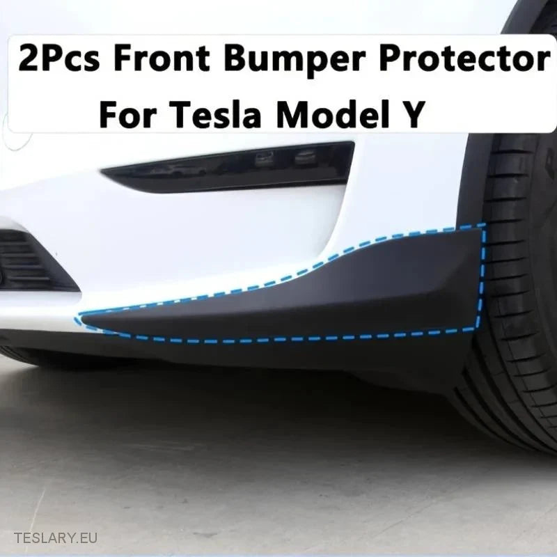 Tesla Model Y Front Bumper Silicone Guards ( 2 Pieces ) - Tesla Shop Europe - TESLARY.IE Ireland - France boutique- Deutschland Geschäft- España comercio - Nederland winkel- TESLARY.IE