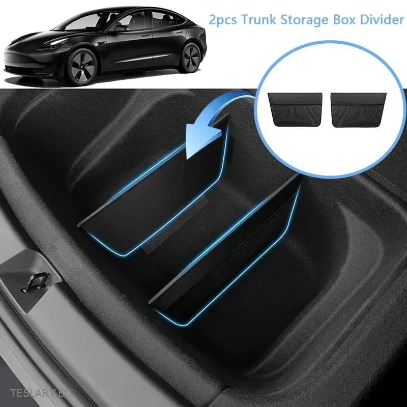 Tesla Model Y Trunk Organiser ( Dividers ) - Tesla Shop Europe - TESLARY.IE Ireland - France boutique- Deutschland Geschäft- España comercio - Nederland winkel- TESLARY.IE