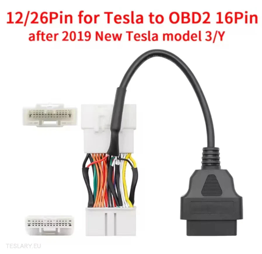 Tesla ODB2 Diagnostic Line Adapter Cables for Models S / X / 3 / Y