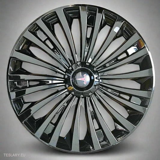 Tesla Model Y 19" Full Coverage Cyclone Wheel Covers - Gloss Black